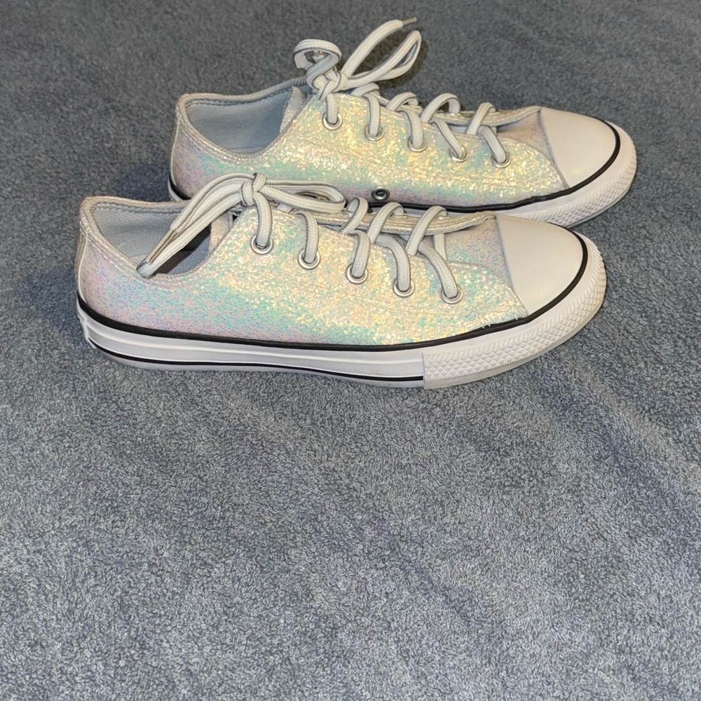 Kids Converse Iridescent Glitter